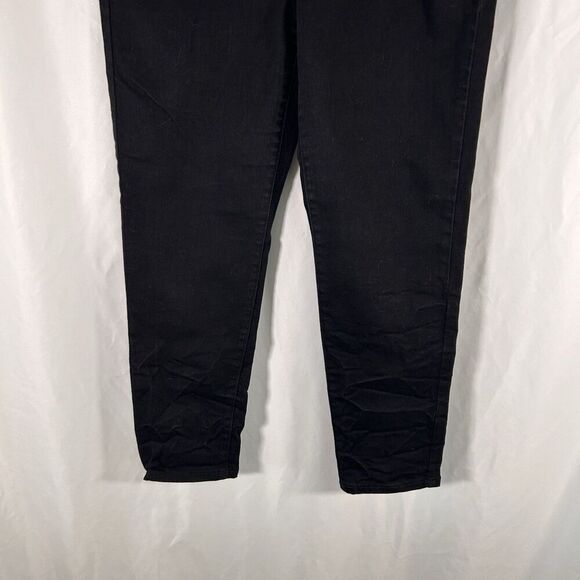 Lauren Ralph Lauren Jeans Women's 8 Black Denim Pockets Button Zip Cotton Blend - Picture 3 of 11